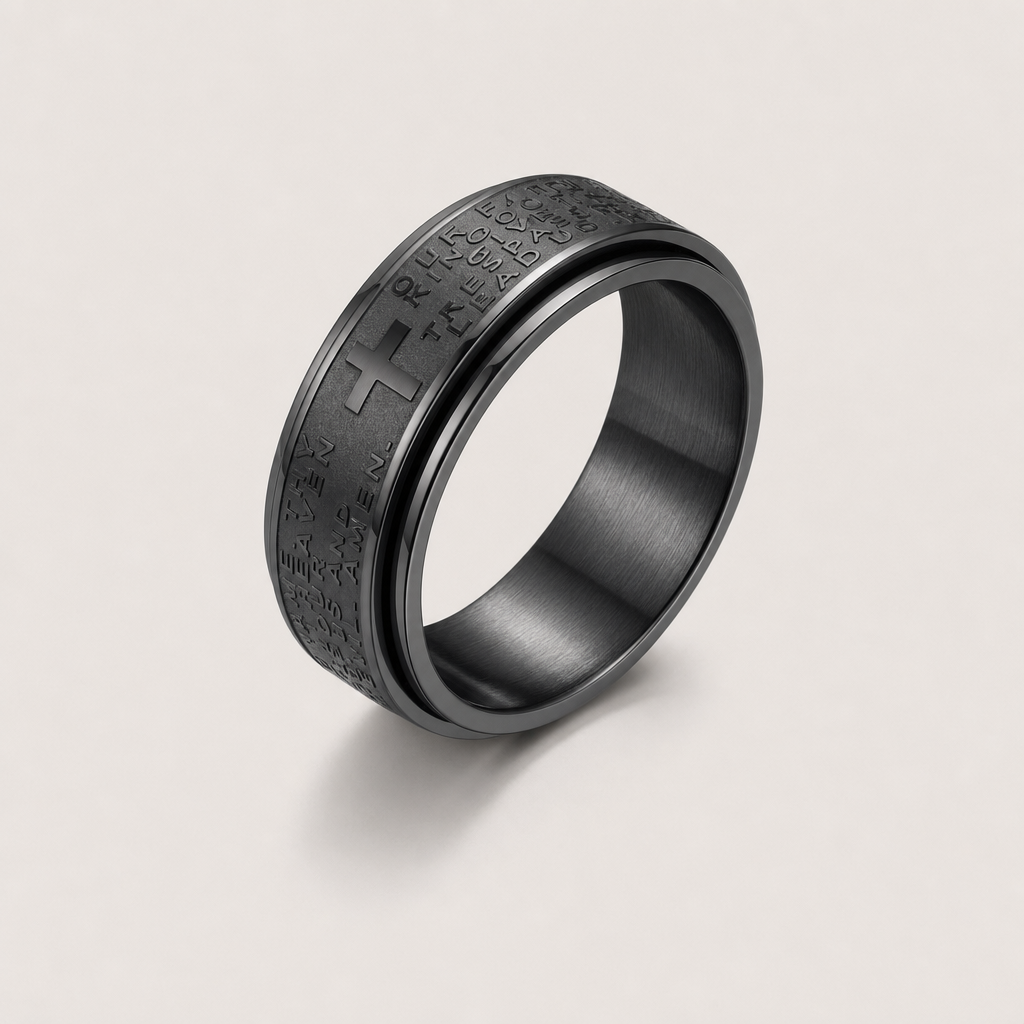 Cross Fidget Spinner Ring