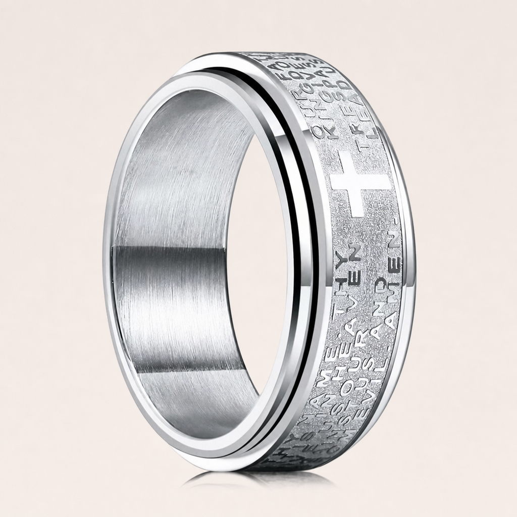 Cross Fidget Spinner Ring