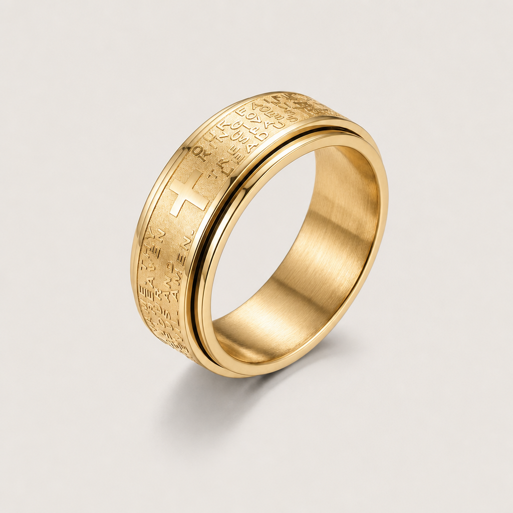 Cross Fidget Spinner Ring