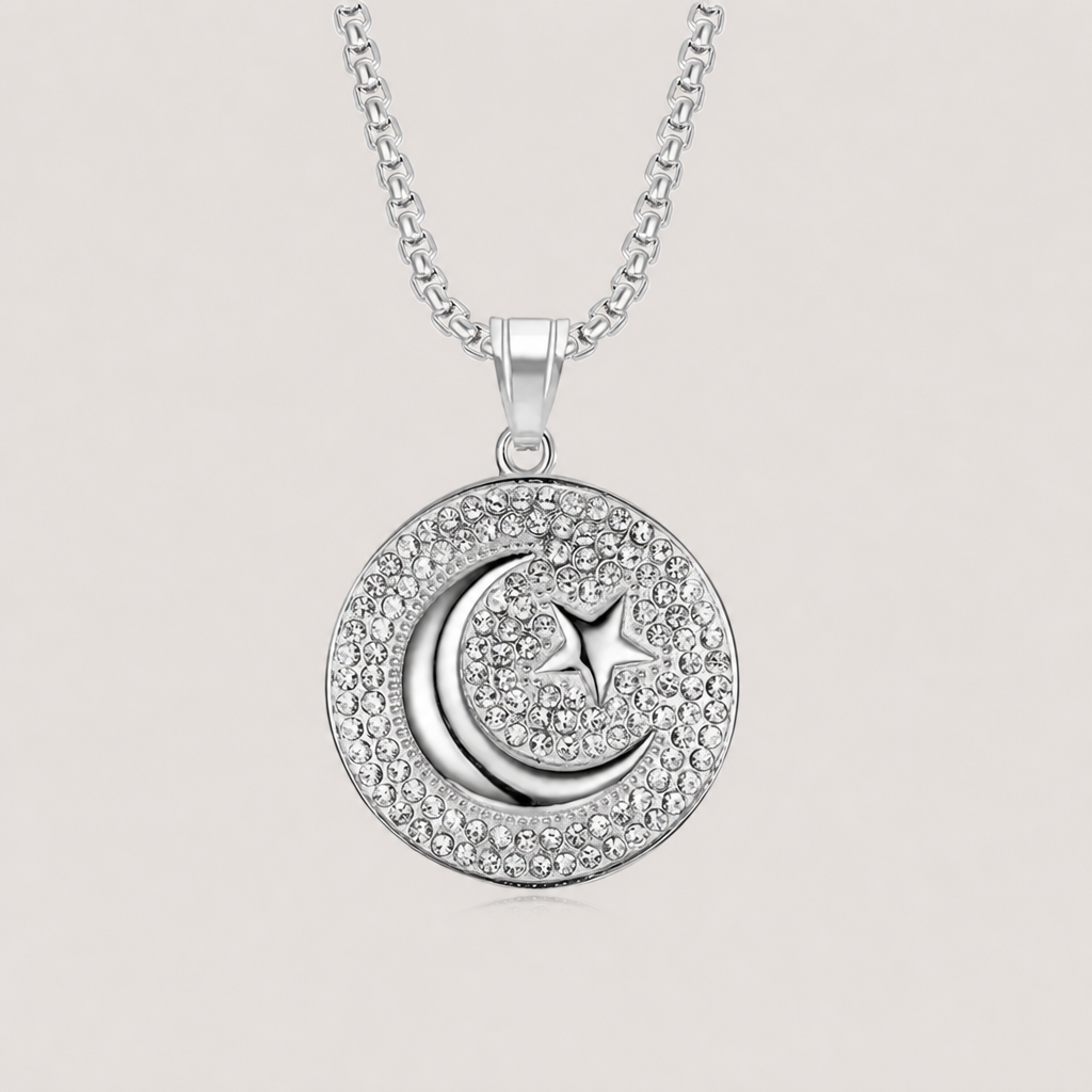 Crescent Moon & Star Pendant